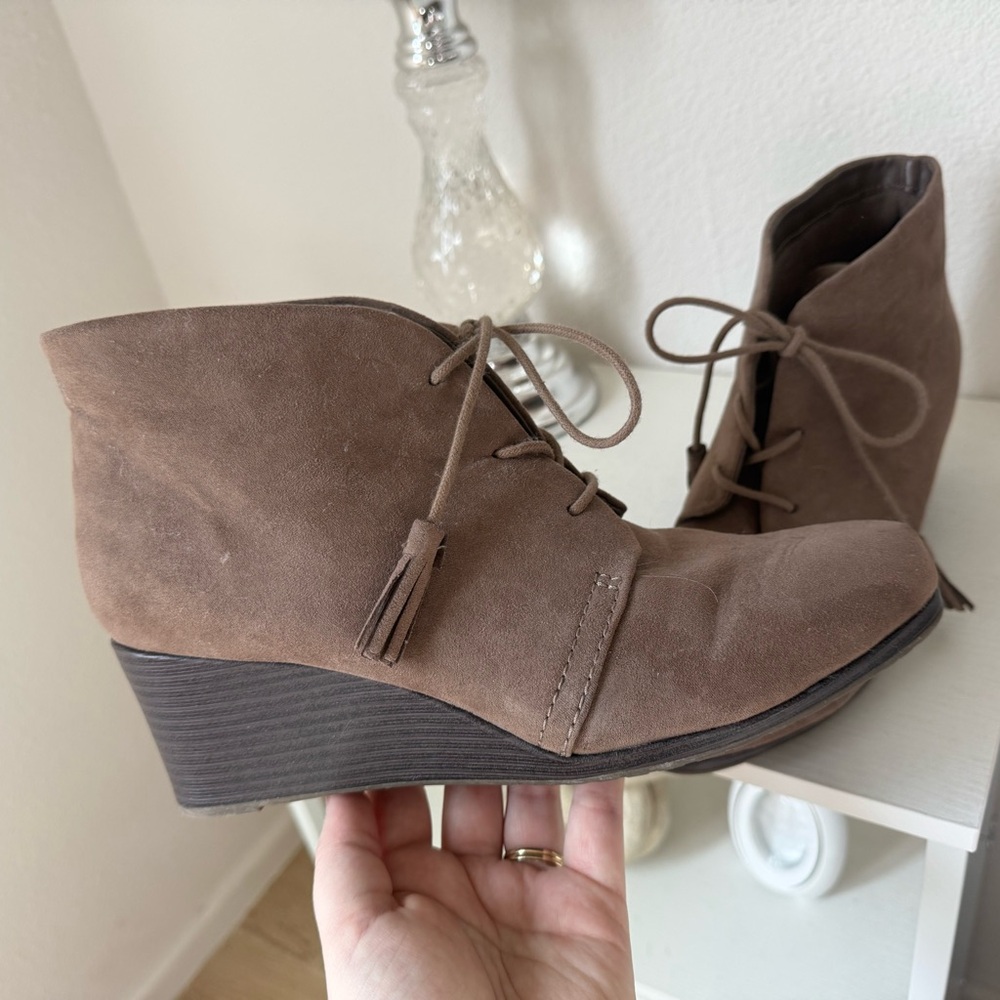 Dr. Scholl's Taupe Ankle Booties - Picture 2 of 2